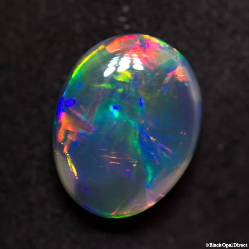 1.35 ct gem black opal 9x7x3.5mm - Image 5
