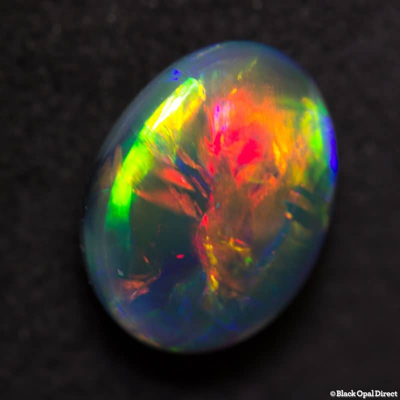 1.35 ct gem black opal 9x7x3.5mm - Image 7
