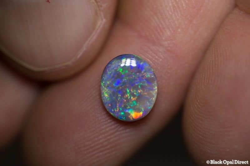 1.35 ct semi black opal 10x8.5x2.5mm - Image 2
