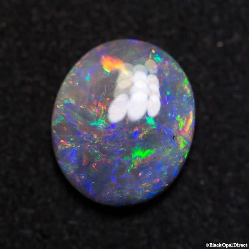1.35 ct semi black opal 10x8.5x2.5mm - Image 3