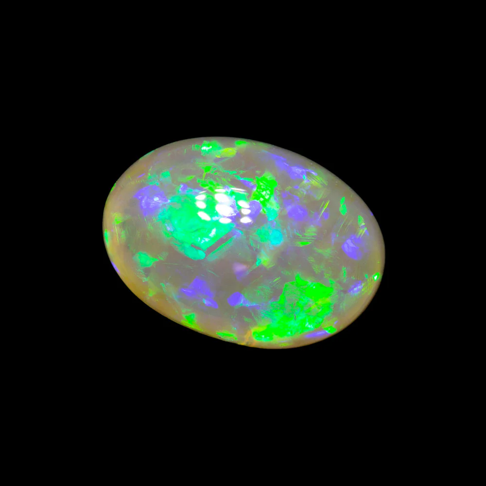 1.36 ct gem crystal opal 9.5x6.7x3mm - Image 2
