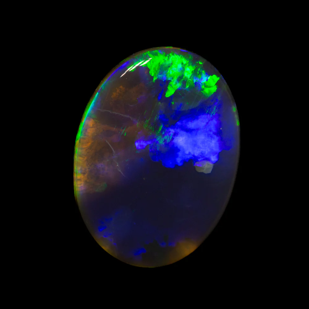 1.37 ct black opal 11.8x8.8x2mm - Image 2