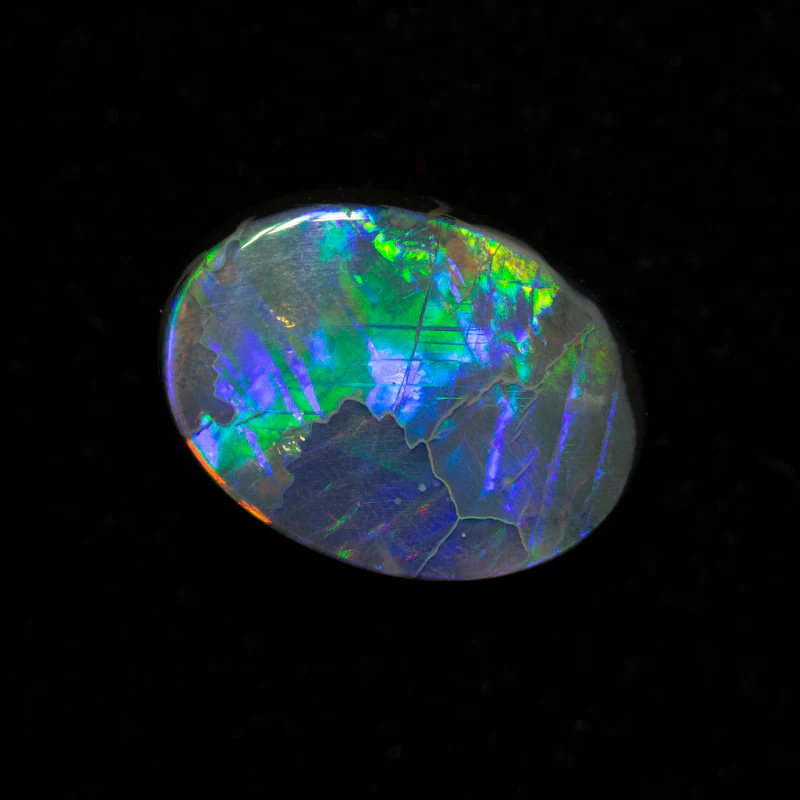 1.37 ct black opal 9.5x7.1x3.2mm - Image 2