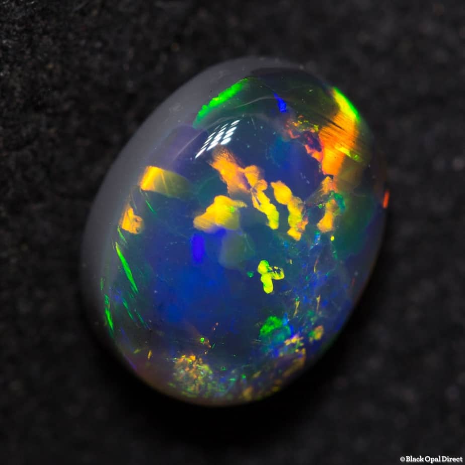 1.37 ct gem black opal 8x6x4mm - Image 2