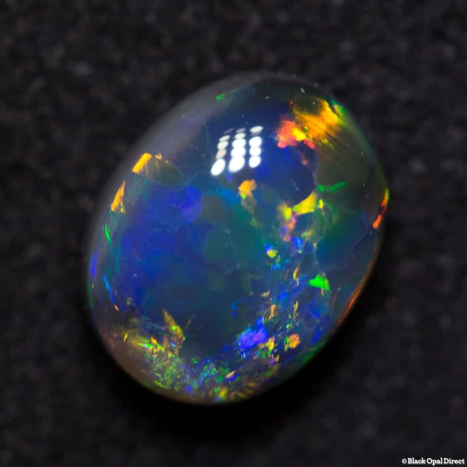 1.37 ct gem black opal 8x6x4mm - Image 4