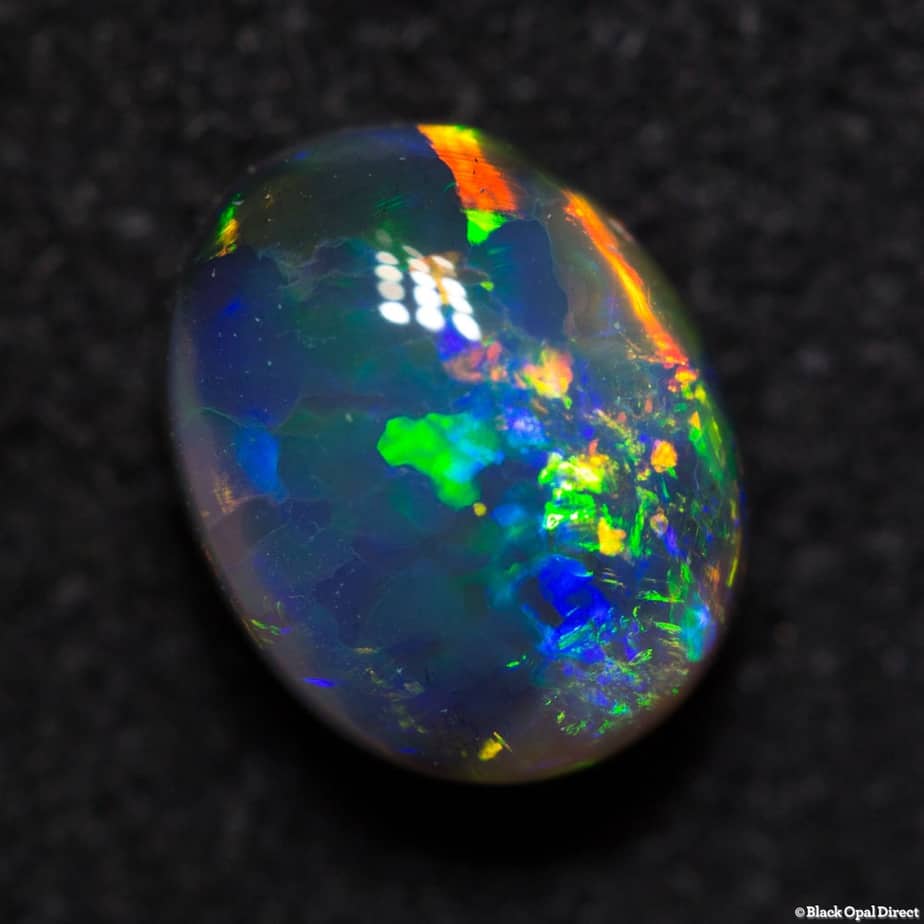 1.37 ct gem black opal 8x6x4mm - Image 5