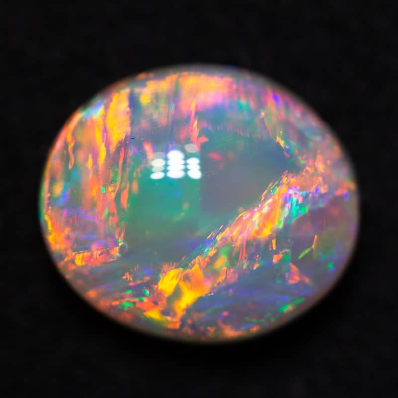 1.37 ct gem crystal opal 8x7x4mm - Image 2