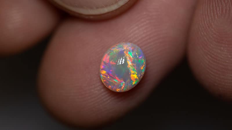 1.37 ct gem crystal opal 8x7x4mm - Image 3