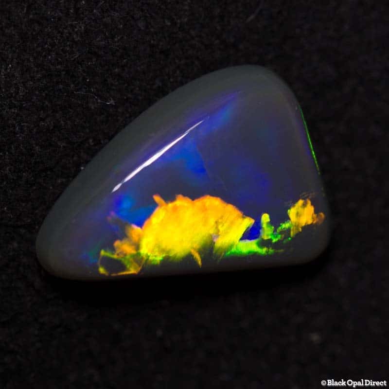 1.38 ct baroque semi black opal 10x7x3mm - Image 3
