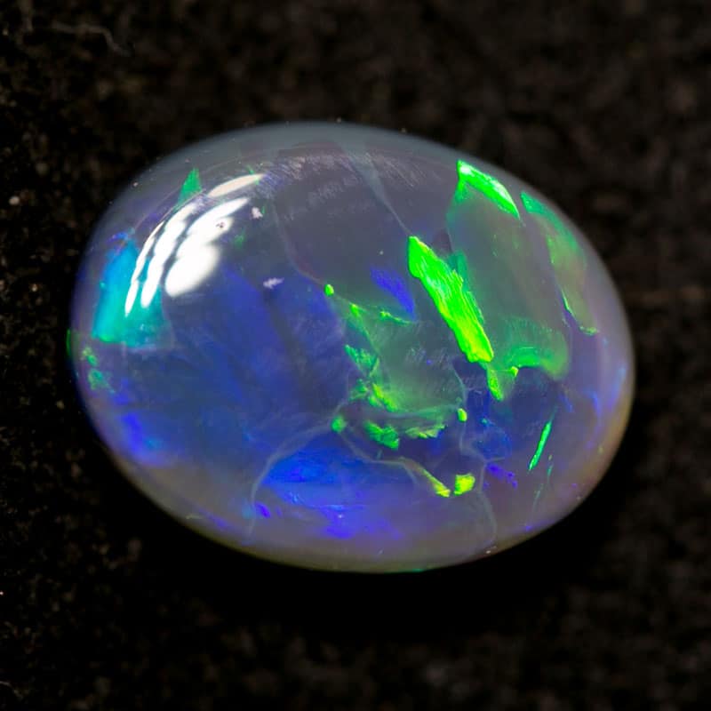 1.38 ct black opal 9x7x3mm - Image 4