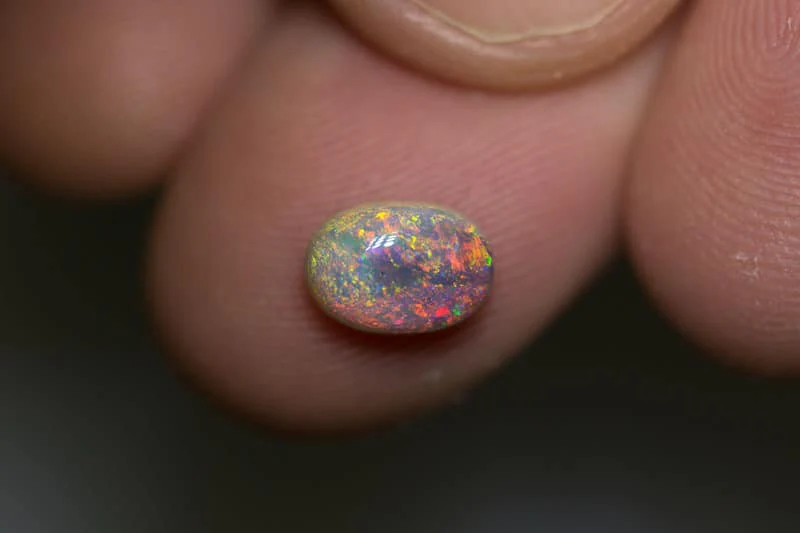 1.38 ct dark crystal opal 8.5x6x4mm - Image 2