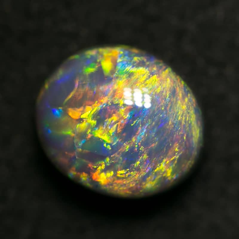 1.38 ct dark opal 7x6x5mm - Image 3