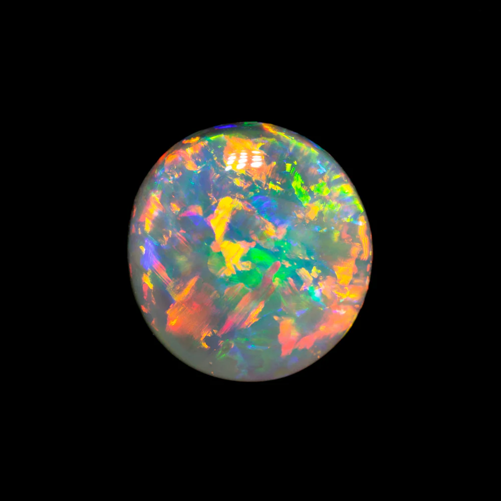 1.38 ct dark opal 8.4x7.9x3.4mm - Image 2