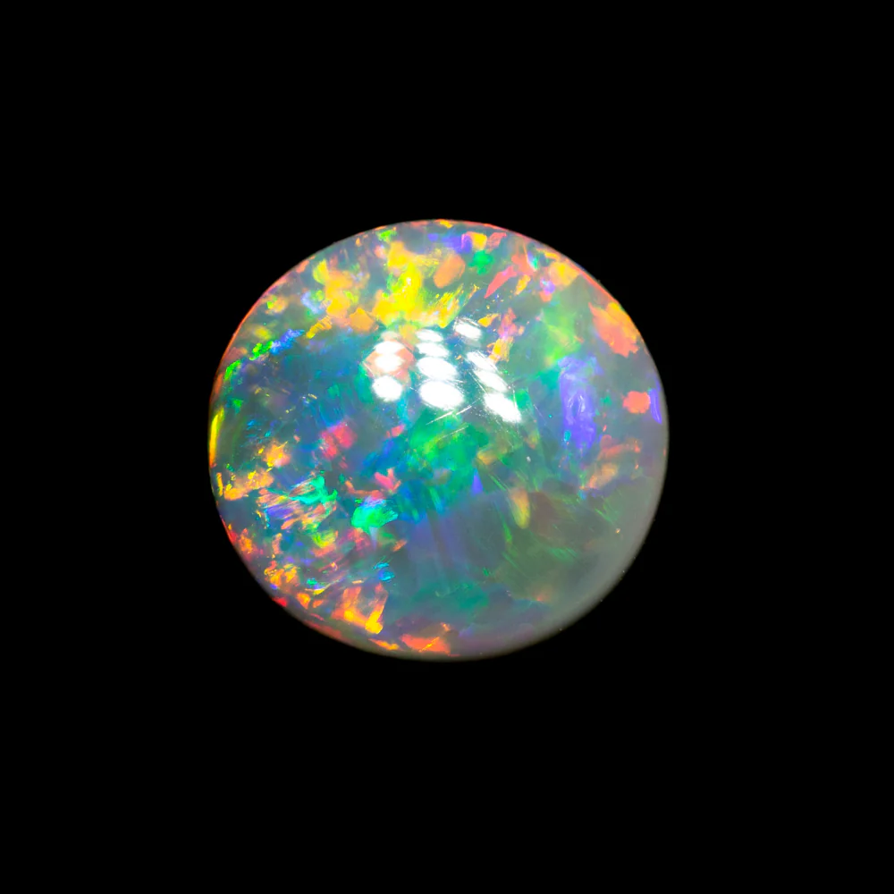 1.38 ct dark opal 8.4x7.9x3.4mm - Image 4