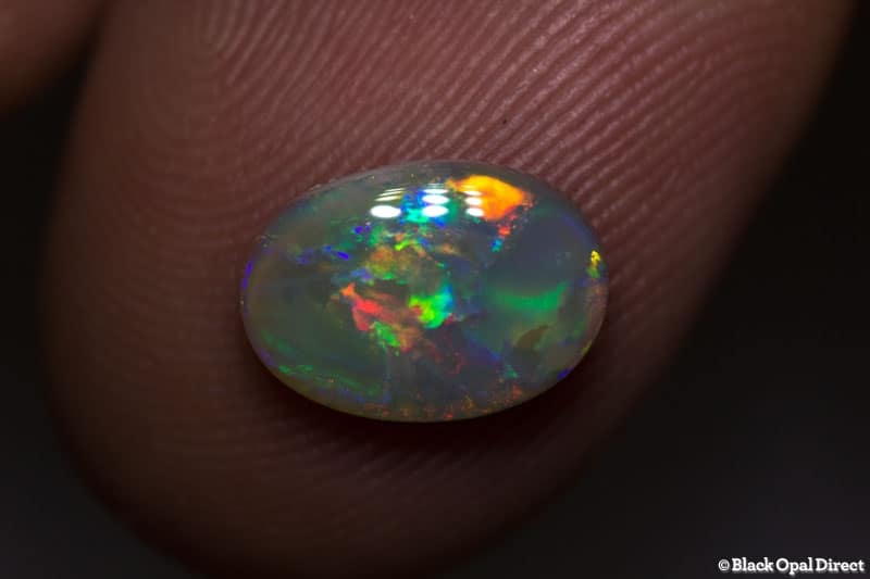 1.38 ct semi black opal 10x7x3mm - Image 2