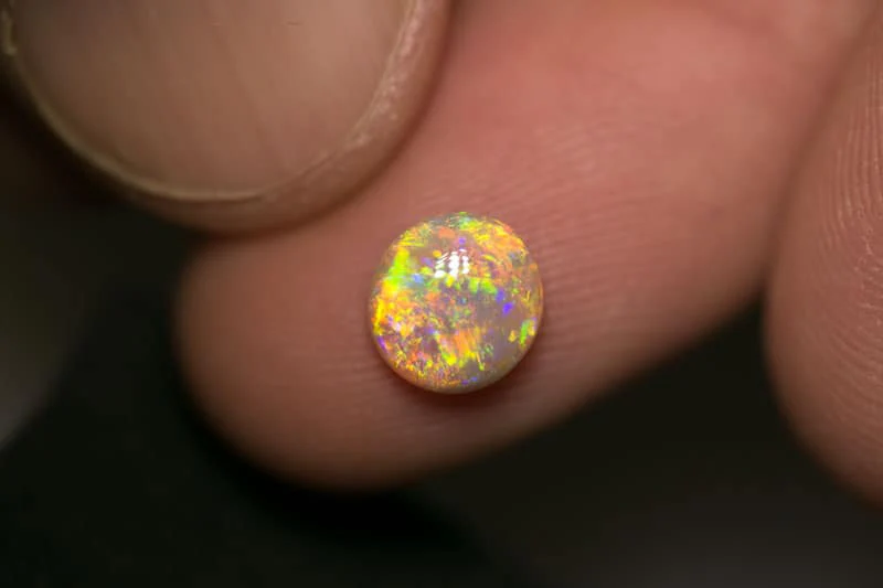 1.39 ct crystal opal 7mm round x3.5mm thick - Image 2