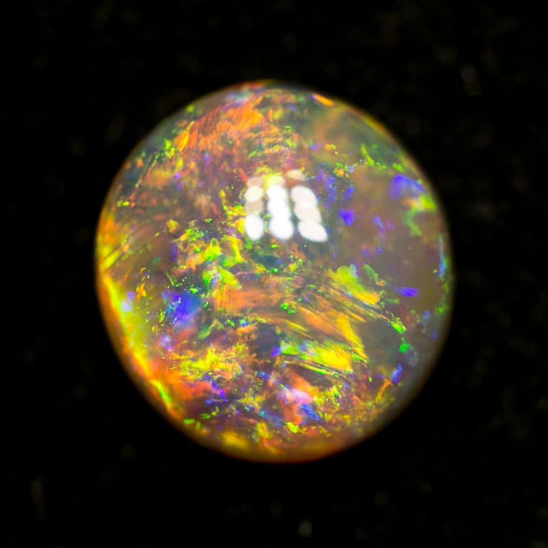 1.39 ct crystal opal 7mm round x3.5mm thick - Image 3