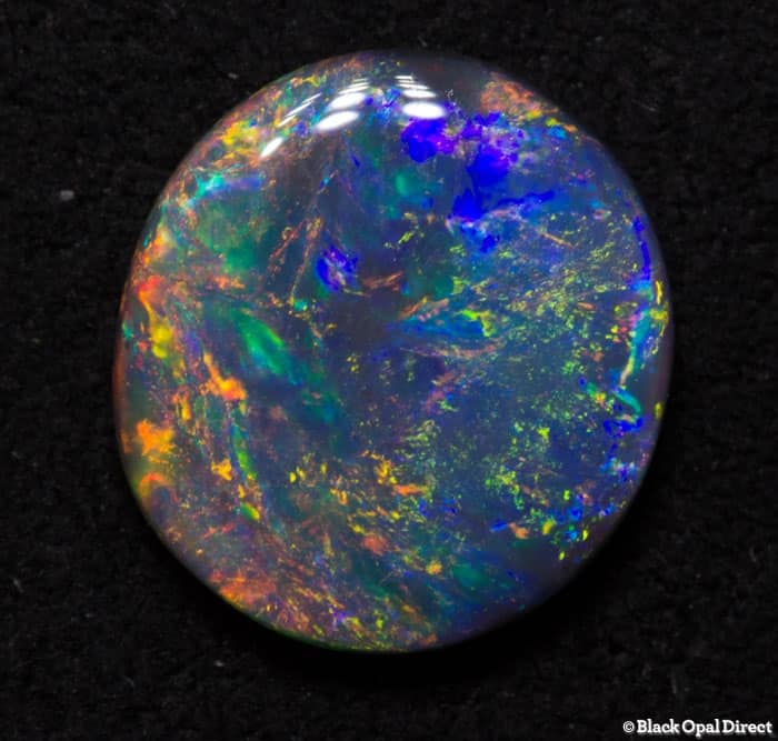 1.40 ct black opal 9x8.5x2mm - Image 2