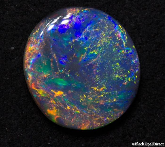 1.40 ct black opal 9x8.5x2mm - Image 3