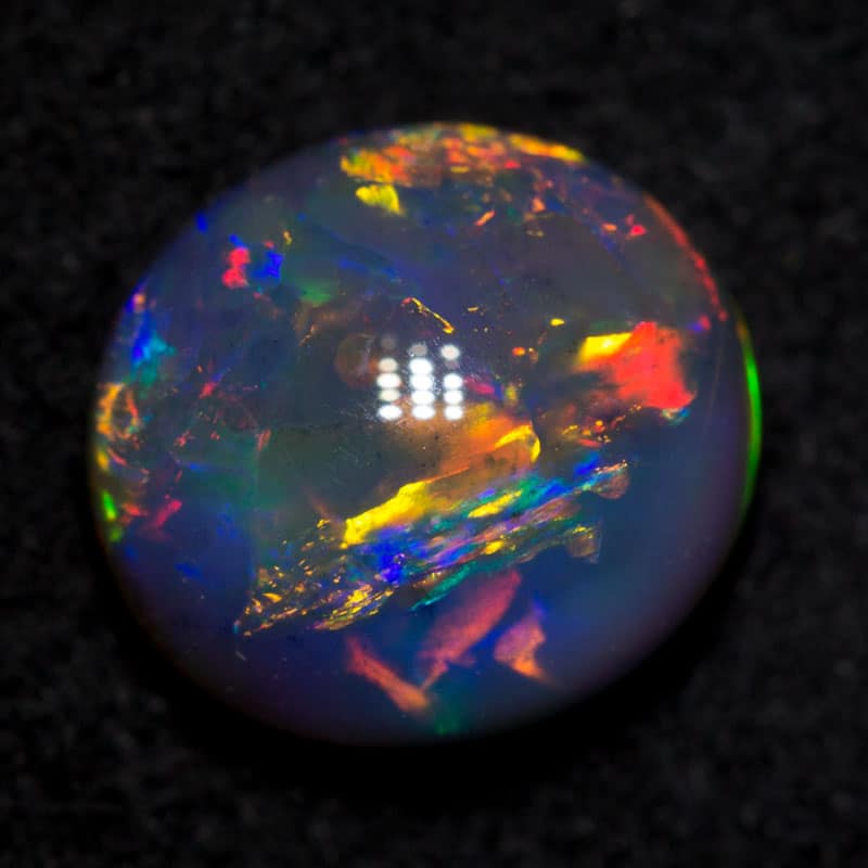 1.40 ct gem black opal 8x7x4mm - Image 2