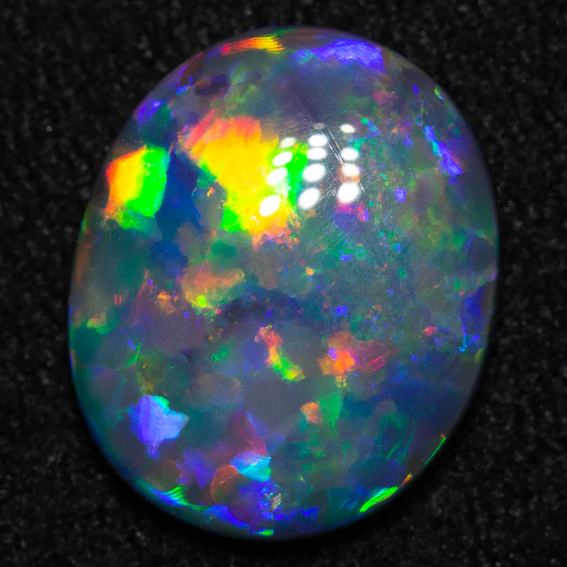 1.40 ct gem black opal 9.8x8.1x2.6mm - Image 2