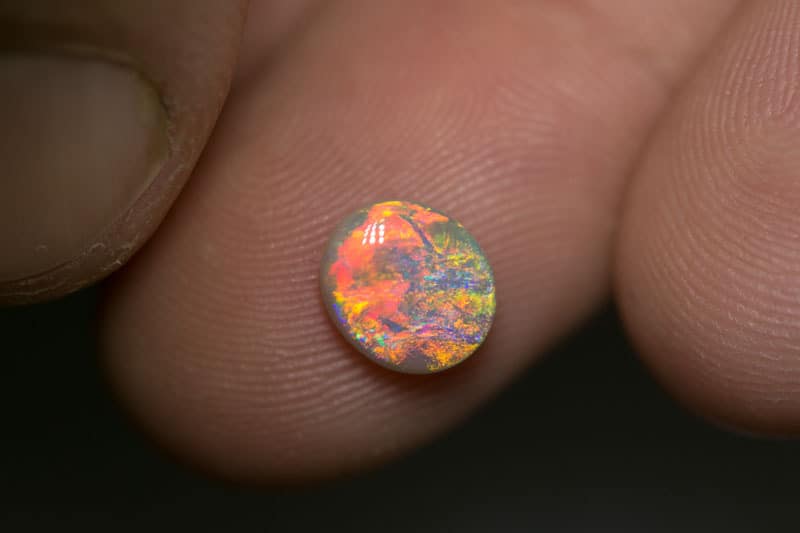 1.40 ct gem crystal opal 8x7x3mm - Image 2