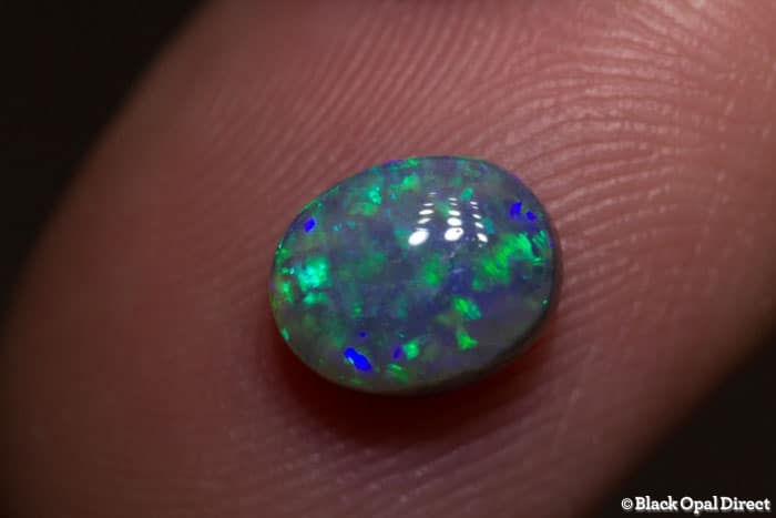1.40 ct semi black opal 8x7x4mm - Image 2