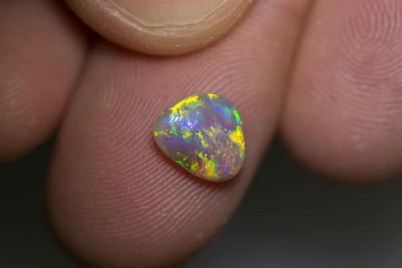 1.41 ct Baroque dark crystal opal 9x7x3mm - Image 2