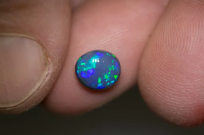 1.41 ct black opal 8x7x4mm - Image 2