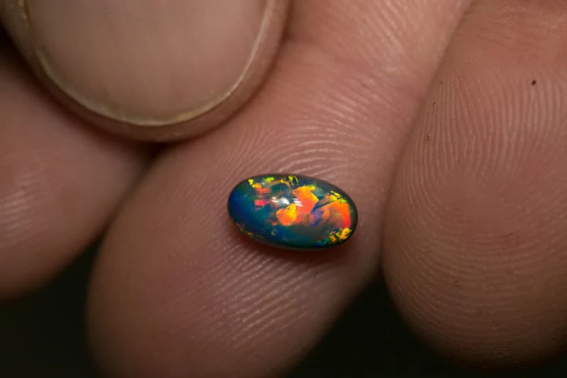 1.41 ct black opal gem 9x5x4.5mm - Image 2