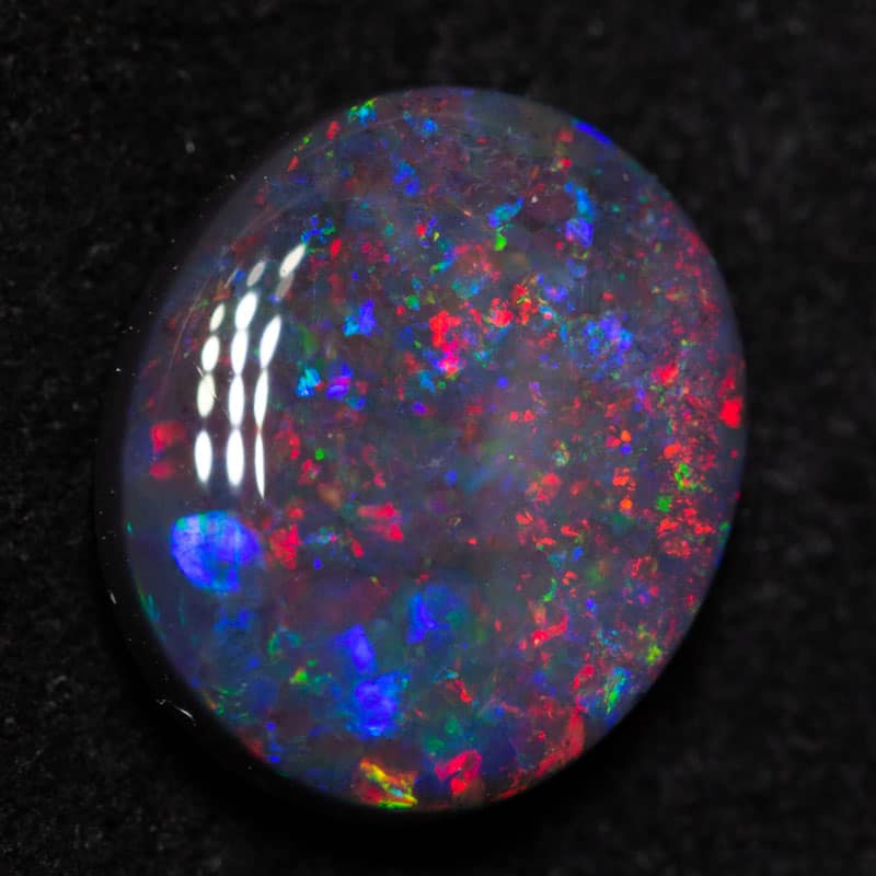 1.41 ct gem black opal 9x7.6x3mm - Image 2