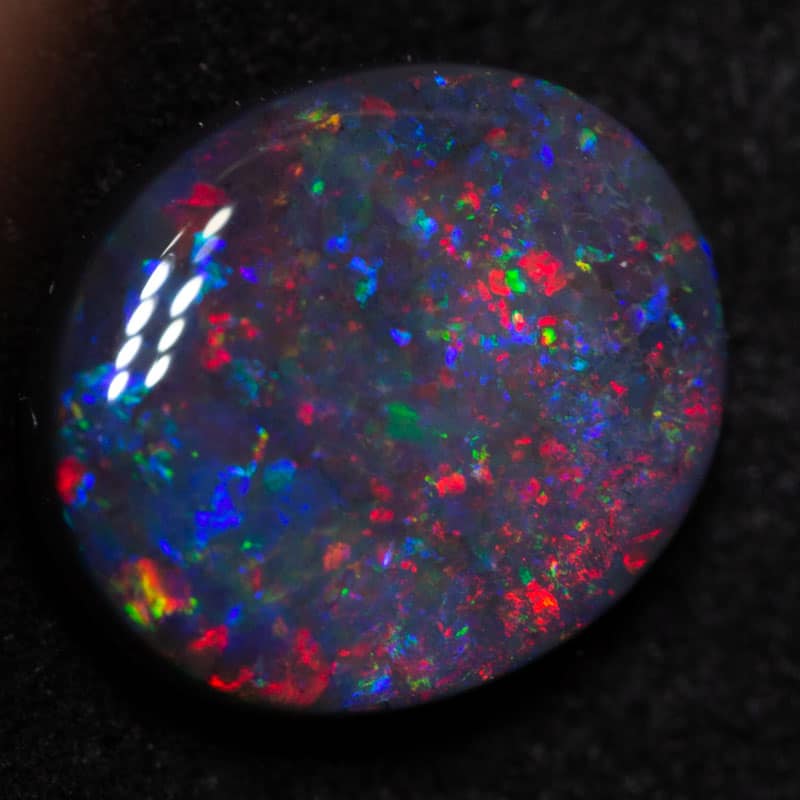 1.41 ct gem black opal 9x7.6x3mm - Image 3