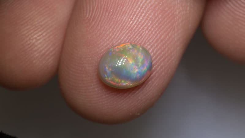 1.42 ct dark opal 8x6.5x4mm - Image 3