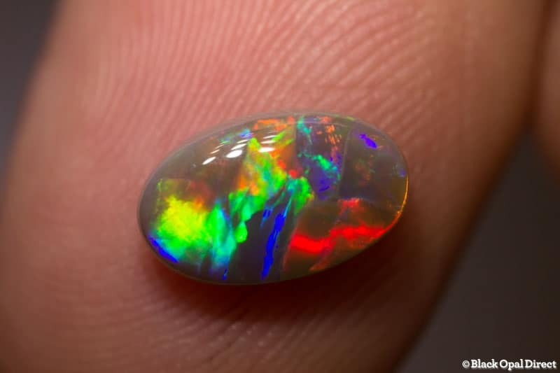 1.42 ct semi black opal 10.5x6x3mm - Image 4