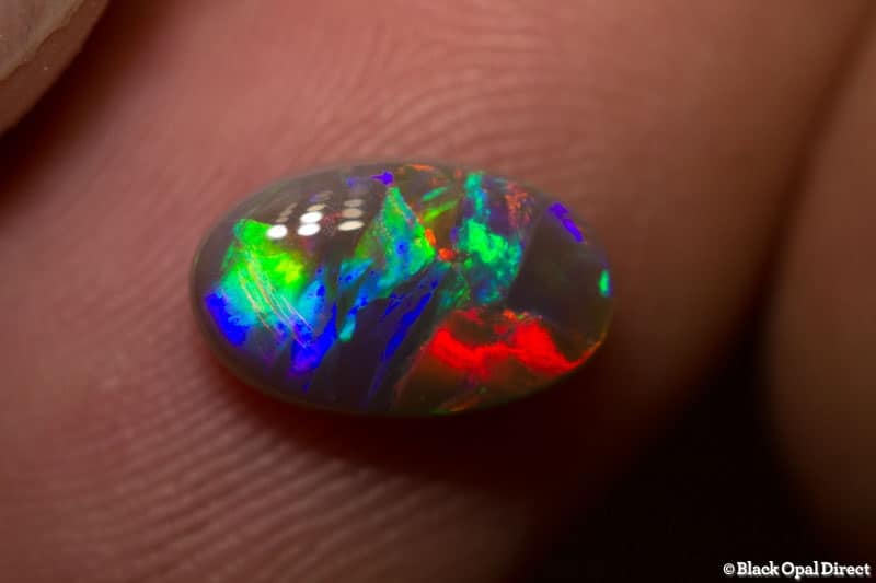 1.42 ct semi black opal 10.5x6x3mm - Image 5
