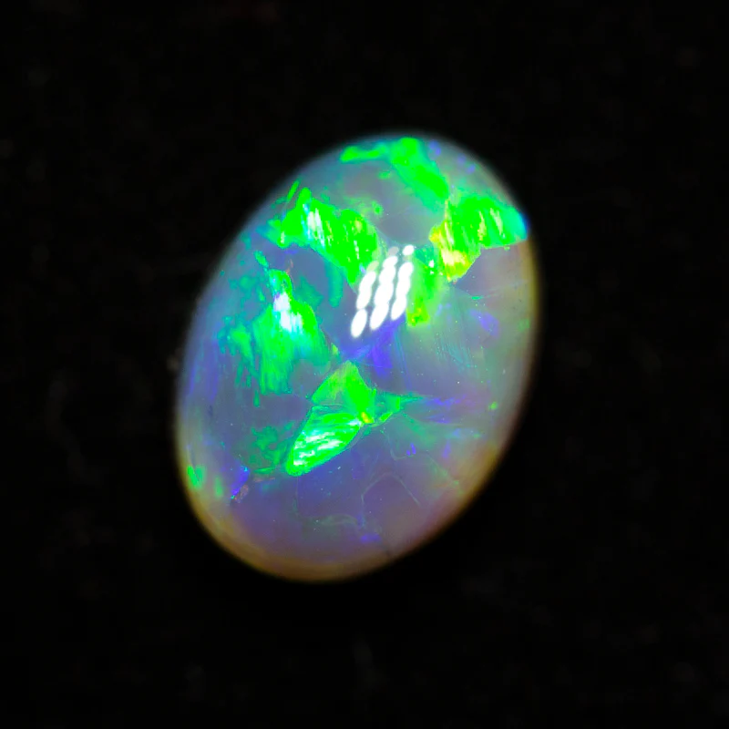 1.43 ct black crystal opal 8.3x6.2x4.5mm - Image 2