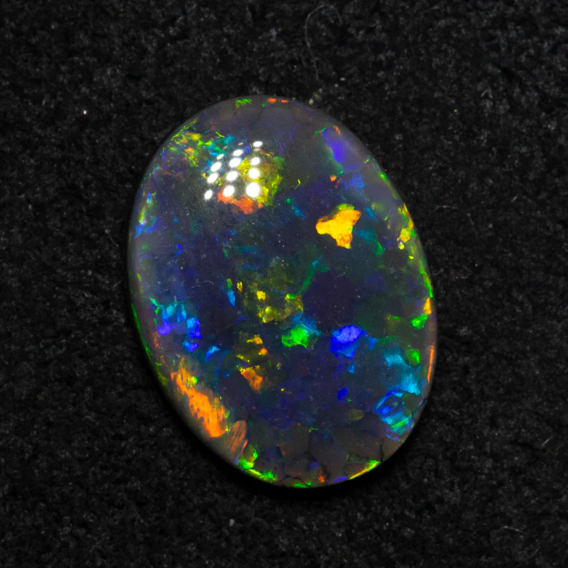 1.43 ct black opal 10.1x7.6x2.9mm - Image 2