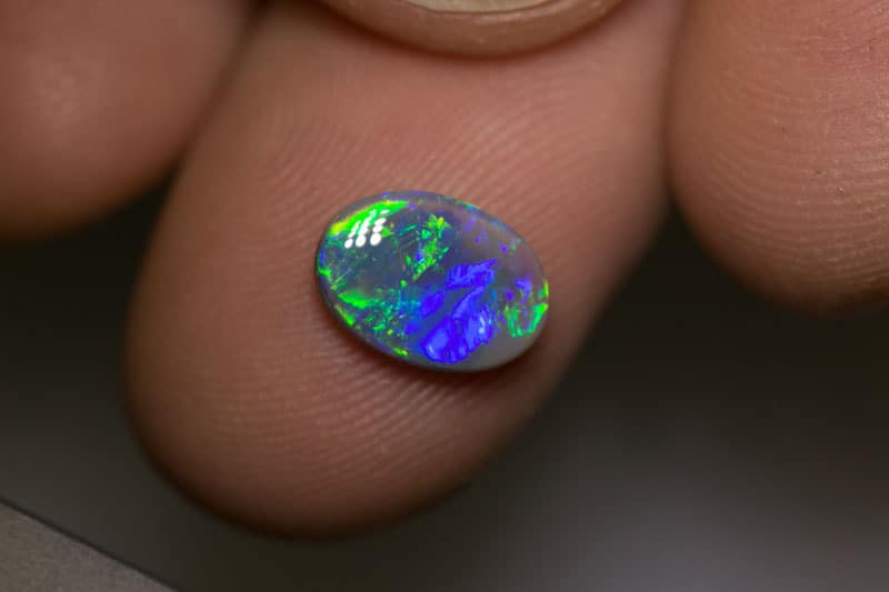 1.43 ct dark opal 10x7x3mm - Image 4