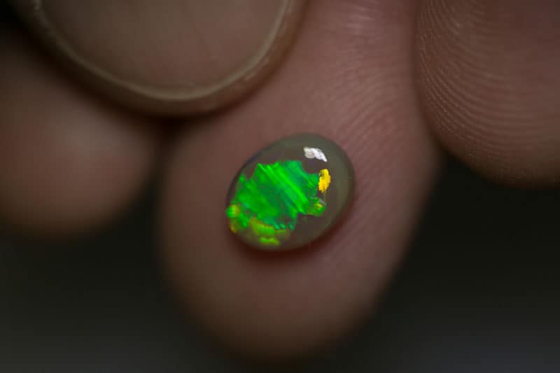 1.43 ct dark opal 9x7x3mm - Image 3