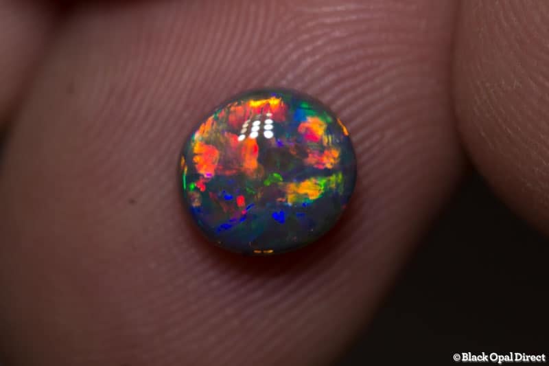 1.43 ct gem black opal 8x7x4mm - Image 2