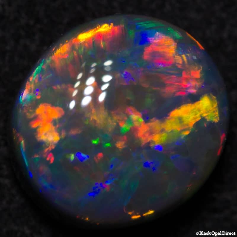 1.43 ct gem black opal 8x7x4mm - Image 4