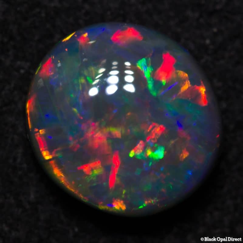 1.43 ct gem black opal 8x7x4mm - Image 5