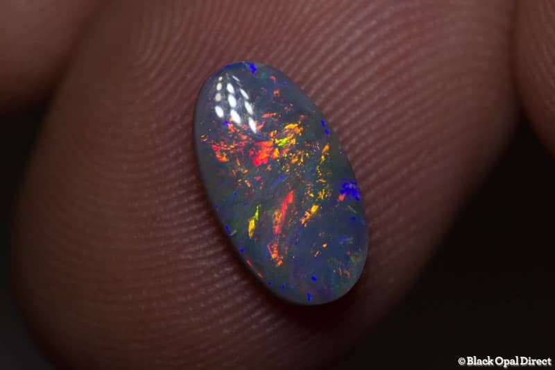 1.43 ct semi black opal 11.5x6.2x3mm - Image 2