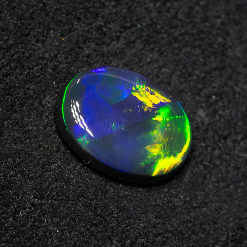1.44 ct black opal gem 9.2x6.8x3.1mm - Image 3