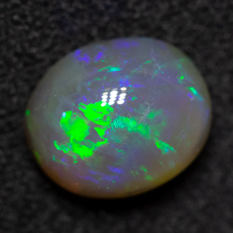 1.44 ct dark crystal opal 7.9x6.6x4.3mm - Image 3