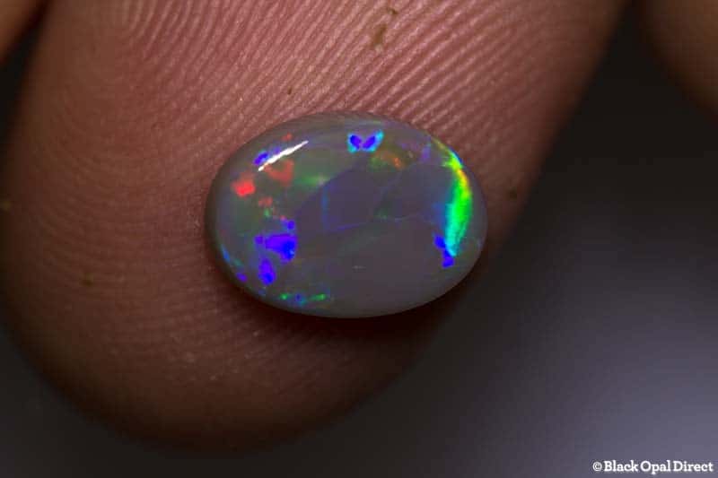 1.44 ct semi black opal 10x7x2mm - Image 4