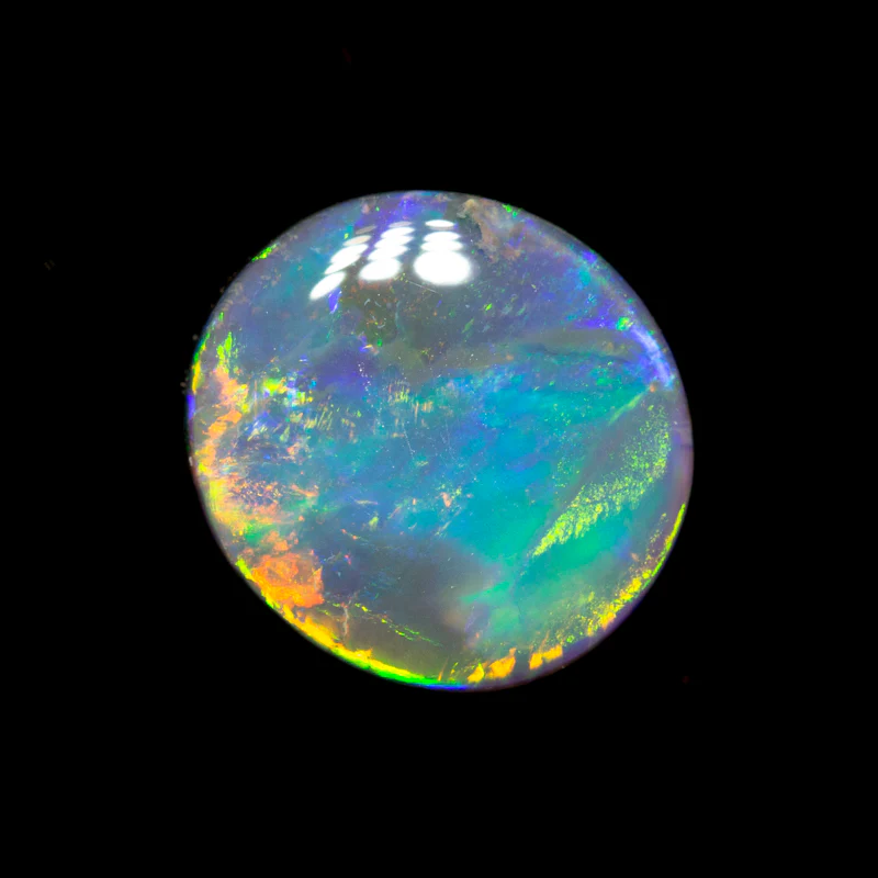 1.45 ct black opal 8.9x8.4x2.8mm - Image 2