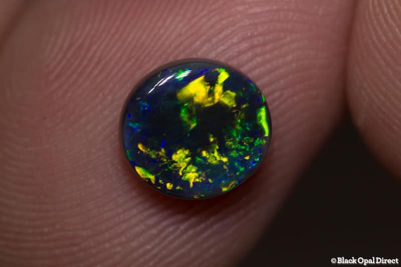 1.45 ct black opal 8x7.5x3mm - Image 3