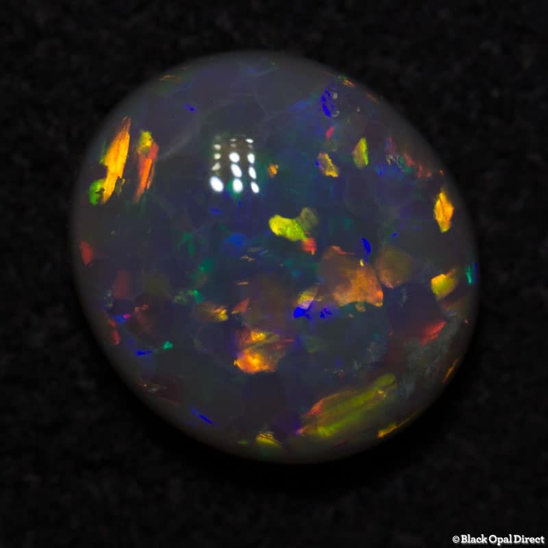1.45 ct semi black opal 8x7x4mm - Image 2