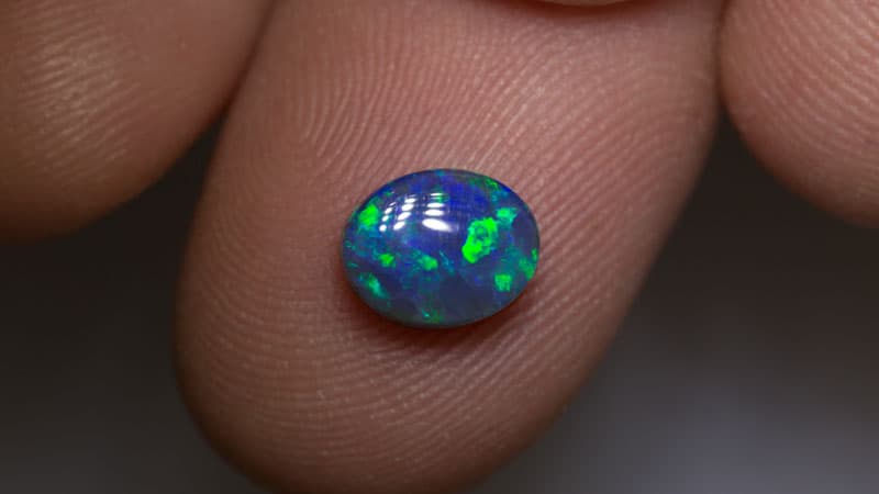 1.46 ct black opal 8x6.5x4mm - Image 3